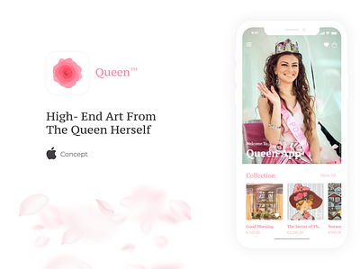 Queen | iOS App (Concept) adobe adobe illustrator adobe photoshop app ui fresh design ios app mobile app mobile app design trendy design user experience ux uxdesign