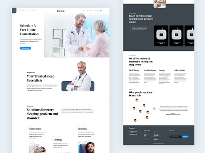 Dorma Healthcare branding challenge clean design creative doctor healthcare interactive landing page medical minimalism trend 2020 trending typography ui ux web design