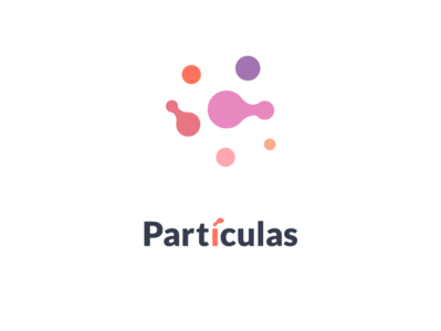 Partículas Logo Design design logo organic pink