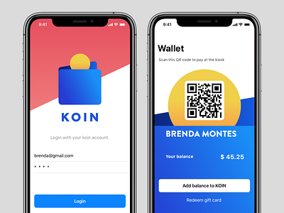 Koin app app money ui wallet