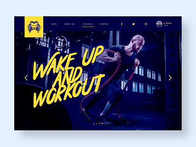 Metazus Workout - UI concept adobe xd app design flat landing page lion photoshop purple ui ux web website workout