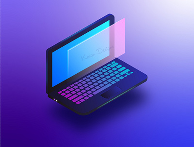 Isometric laptop illustration design 3d adobe illustrator graphic design illustration isometric isometric illustration laptop