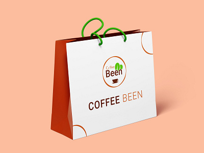 Shopping Bag Design (Coffee Been) bag design branding graphic design