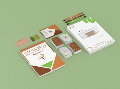 Stationery Design (Coffee Been) branding graphic design