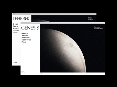 Genesis Website UI