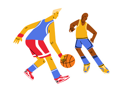 Basketball team art basketball digitalart illustration sport team vector