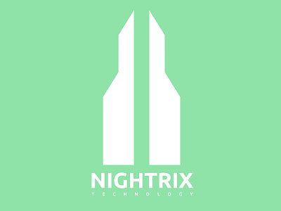 Nightrix Technology branding design flat game illustration logo nightrix studio vector