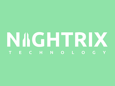 Nightrix Technology #3 branding design flat illustration logo nightrix vector