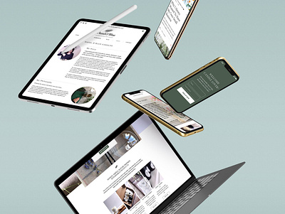 Hazel & Blue Candles - website branding design eccomerce small business web design website