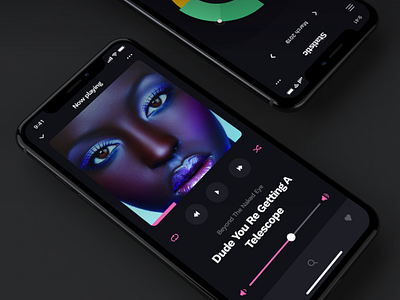 Music APP  Dark UI