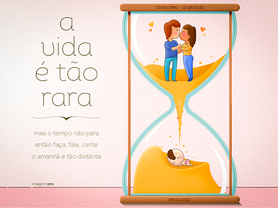 A Vida // The Life cartoon character casal couple digital art digital illustration digital painting illustration life tempo time vida