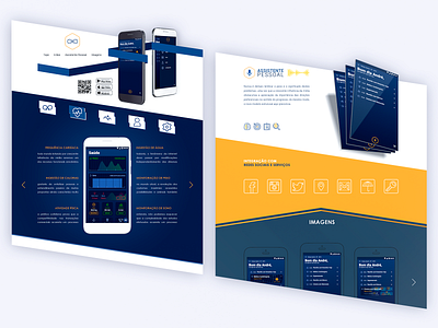 Site One Page blue one page site site site design ui design website website concept