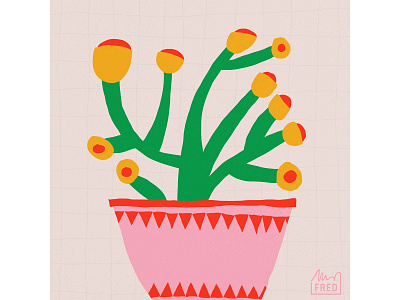 Houseplants adobe illustrator design flower flower illustration illustration pattern