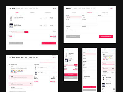 Wako Checkout checkout checkout page checkout process ecommerce mobile website