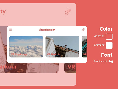 VIrtual Reality design minimal mobile ui ui ux ui design ui designer ux designer