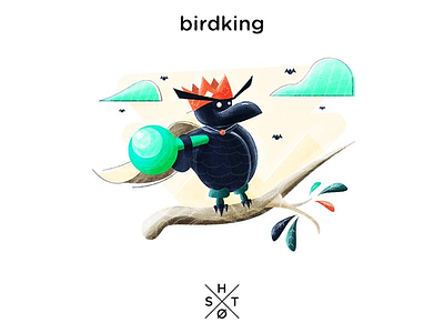 Birdking demands justice! design illustration person texture vector