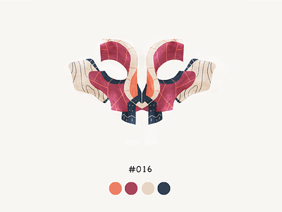 Masked Sixteeen color design illustration mask
