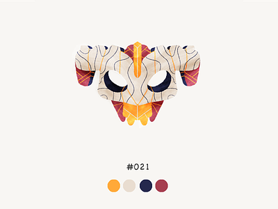 Masked twentyone color design illustration mask