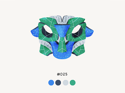 Masked twentyfive color design illustration mask