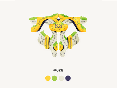 Masked twentyeight color design illustration mask