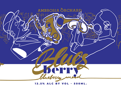 Blues Berry blueberry brand identity fort wayne mead meadery orchard