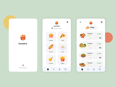 KALOOSH app concept design fastfood ui web xd