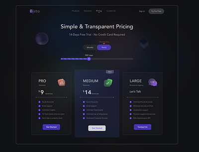 Pricing Page design figma pricing page ui web