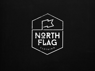 North Flag Clothing Logo branding logo typography