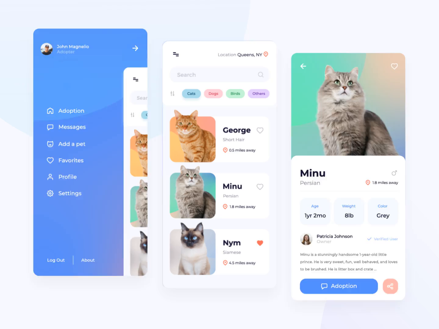 Pet Adoption App by Dede Dwiyansyah for Sobat.io on Dribbble