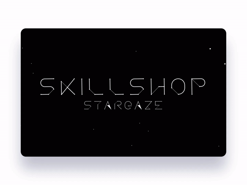 Skillshop Stargaze Typeface