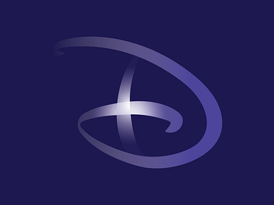 Disney+ Logo adobe artwork blue brand branding and identity design disney illustrator logo typogaphy vector