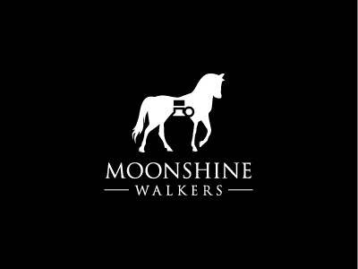 Moonshine Walkers logo creative logo horse logo minimalist logo walkers lgoo