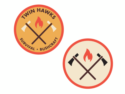 Twin Hawks Survival & Bushcraft Badge