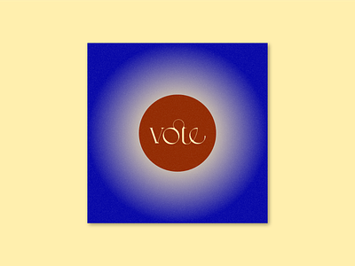 Go Out & Vote 2020 design election gradient presidential election typography vote