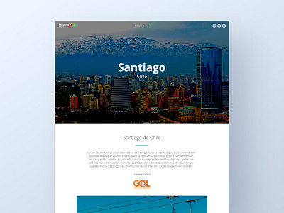 UI print - RIOgaleão Hotsite design flat minimal ui ux web website