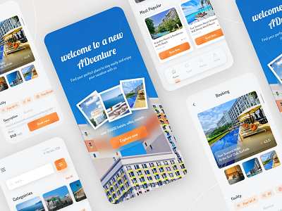 Hotel Booking Mobile App app design app uiux booking design home page hotel booking hotel reservation login login ui login uiux mobile mobile app mobile uiux reservation sketch ui uidesign ux