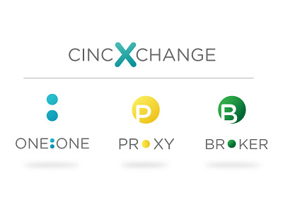 Product Line: CINCXchange branding design gradients graphic design icon logo minimal