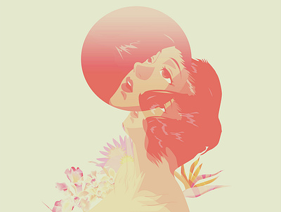 Wonder(less) art artwork design flat illustration minimal pastel color vector woman
