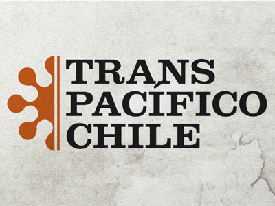Transpacífico Chile branding chile logo retro typo vintage