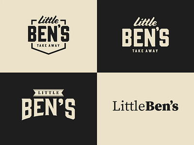 Little Ben's - Parisian restaurant branding design logo design logotype minimal minimal design restaurant logo simple type design typography vector