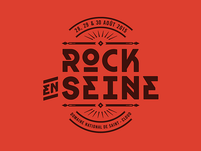 Rock en Seine arrows logodesign modern type music music festival rock en seine type wild