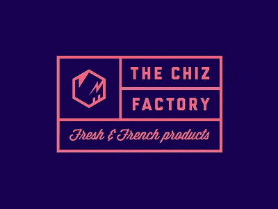 The Chiz Factory american flag branding chiz factory flag french hexagon logo logo design minimal the chiz factory title