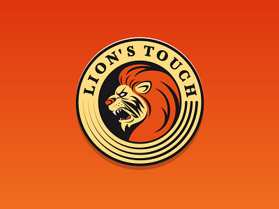 Lion's Touch branding lion logo logo design minimal rugby sport sport logo sport team touch violent wild animal