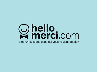 hellomerci bow tie crowdfunding hello hellomerci helvetica lend merci minimal round simple smile smiley