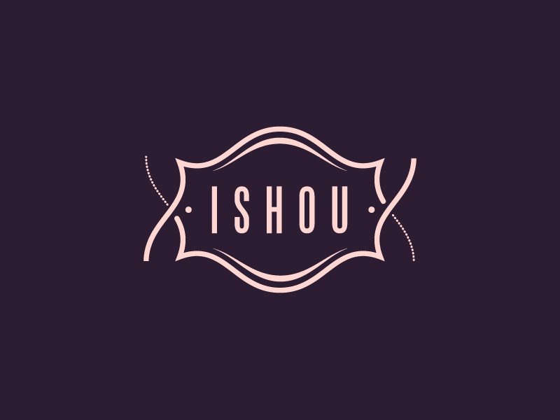 ISHOU Clothing apparel clothing gif graphic proposals ishou logo design logos minimal textile brand type type design