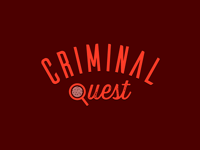 Criminal Quest criminal criminal quest escape game french agency graphic design julien paris logo logotype minimal quest searching simple logo
