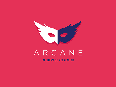 Arcane, Ateliers de Récréation agency agency branding arcane atelier carnival escape game identity logo logo design logotype mask minimal design