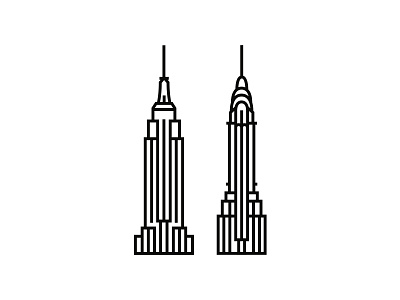 New York, New York architecture blackandwhite icon icondesigner iconography logo logodesign minimal illustration minimalism minimalist