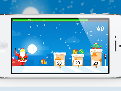 Santas Chimney Challenge - Christmas iOS Game android christmas debut game grinch indie ios ipad iphone pastel santa vector