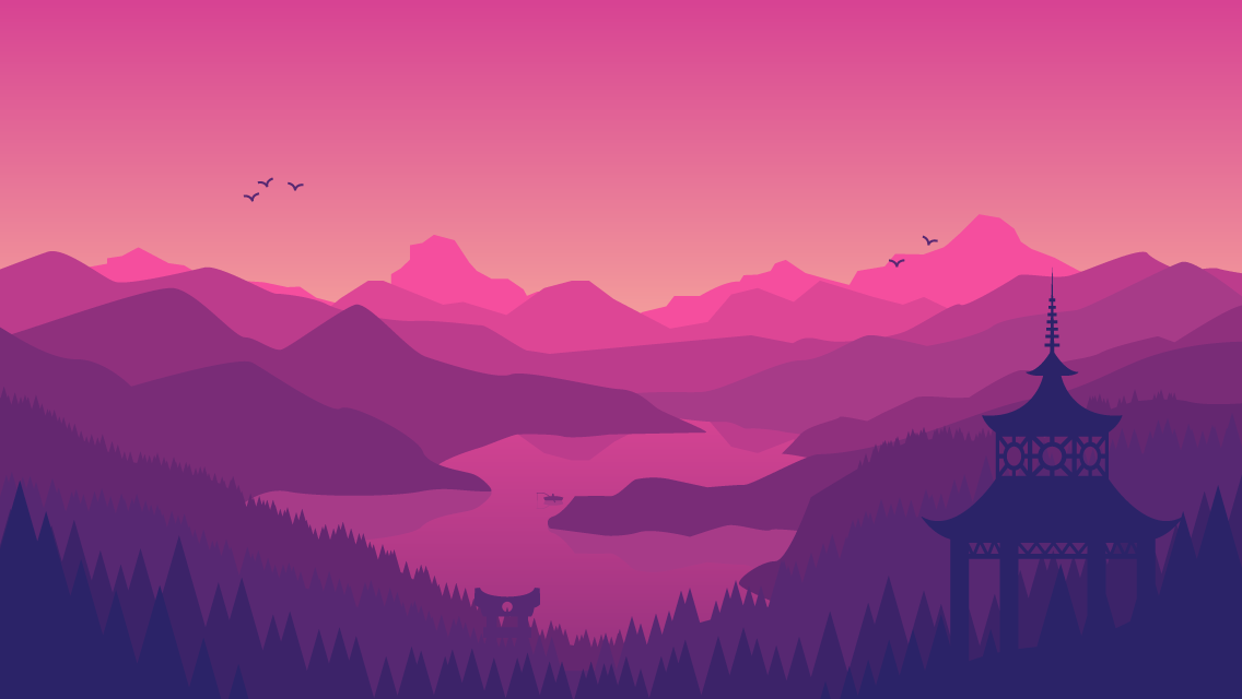 Chinese landscape by Ben Jones on Dribbble